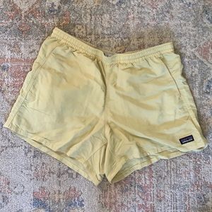 Yellow Patagonia Baggies Shorts 5”
